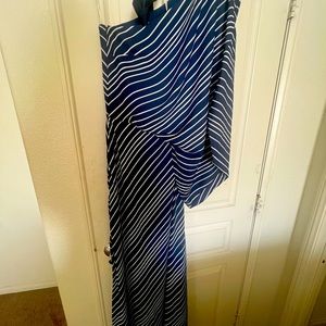 Beautifulcocktail stunning, one shoulder sexy long dress with a side slit .